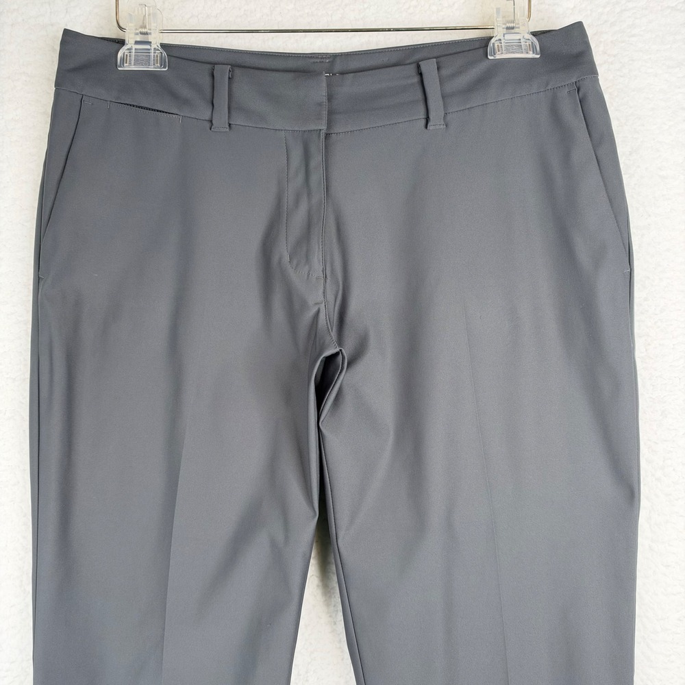 Nike Golf Dri-FIT Gray Straight Leg Performance Pants Womens Size 8